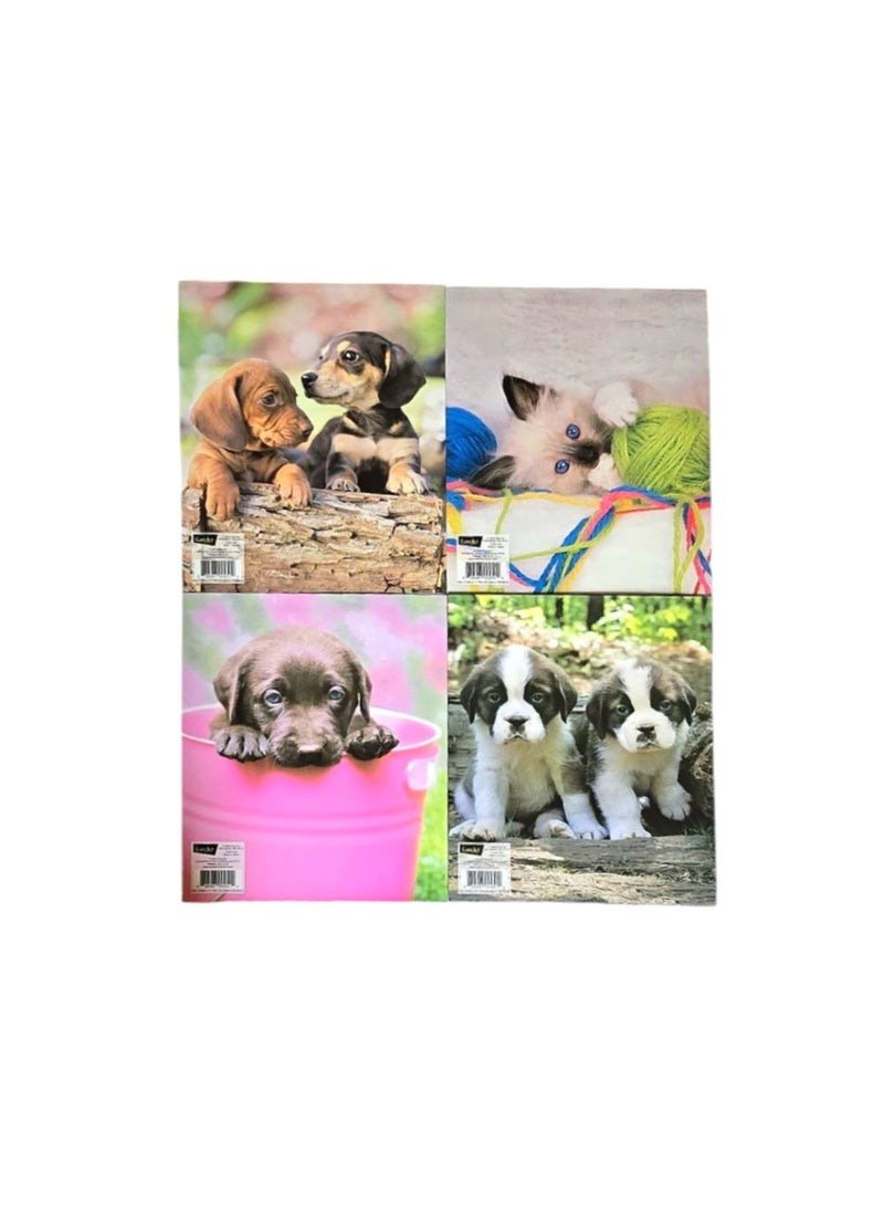 Pack of 4 Puppy & Kittens Themed Paper File 24.29*29.85 cm - Image 2