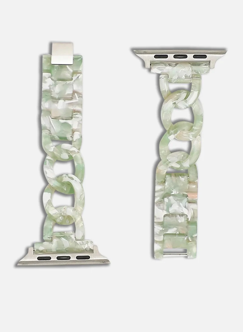 Haute Sauce  Marbled Chain Watch Strap for Women | Best Price UAE