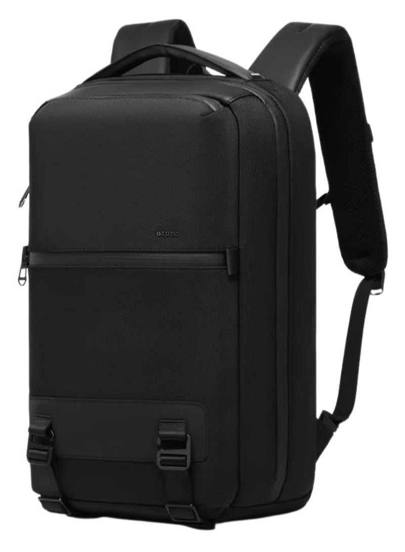 أوزوكو حقيبة ظهر لاب توب للأعمال من أوزوكو 9851 - بمنفذ شحن USB، مقاومة للماء، تناسب أجهزة 15.6 بوصة – أسود - Image 1