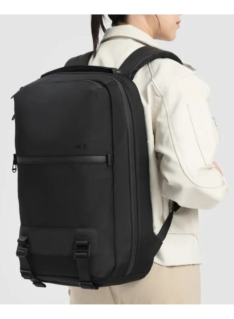 أوزوكو حقيبة ظهر لاب توب للأعمال من أوزوكو 9851 - بمنفذ شحن USB، مقاومة للماء، تناسب أجهزة 15.6 بوصة – أسود - Image 3