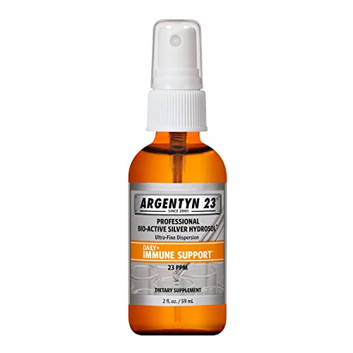 Argentyn 23 Professional BioActive Silver Hydrosol for Immune Support Colloidal Silver 23ppm 2oz 59mL Fine Mist Spray