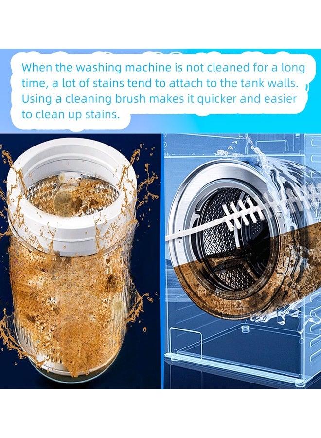 3 قطع من فرشاة تنظيف الغسالة، فرشاة تنظيف الغسالة ذات التحميل الأمامي، منظف أسطوانة الغسالة ذات التحميل الأمامي - Image 3