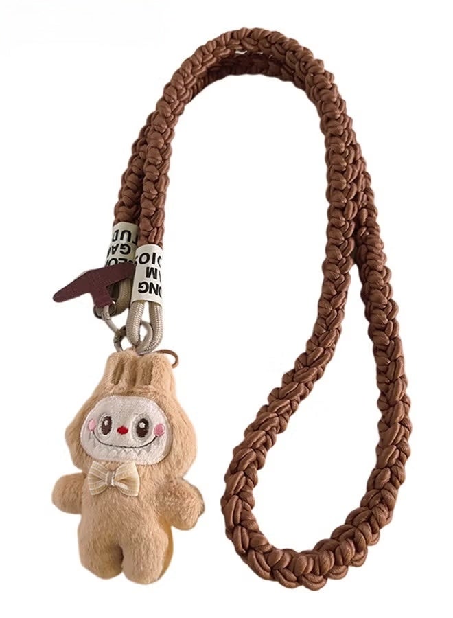 Phone Strap and Wrist Strap, Phone Lanyard with Labuboo Doll Pendant, Phone Strap Crossbody, Clip and Go Strap for Phone, Phone Neck Strap for Outdoor and Birthday Party - Image 1