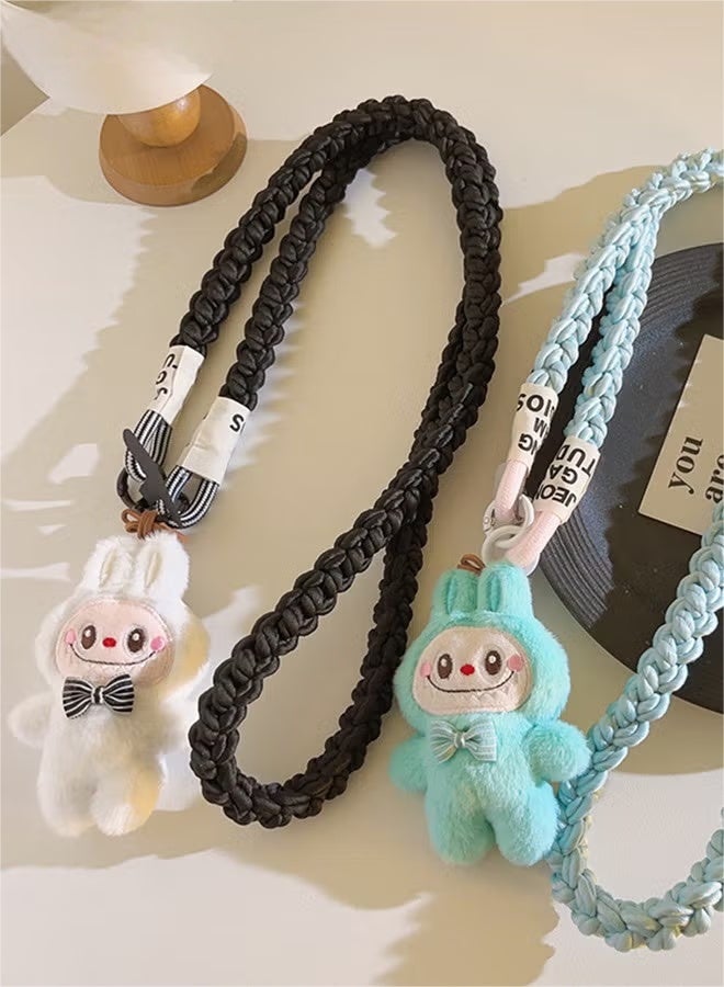 Phone Strap and Wrist Strap, Phone Lanyard with Labuboo Doll Pendant, Phone Strap Crossbody, Clip and Go Strap for Phone, Phone Neck Strap for Outdoor and Birthday Party - Image 4