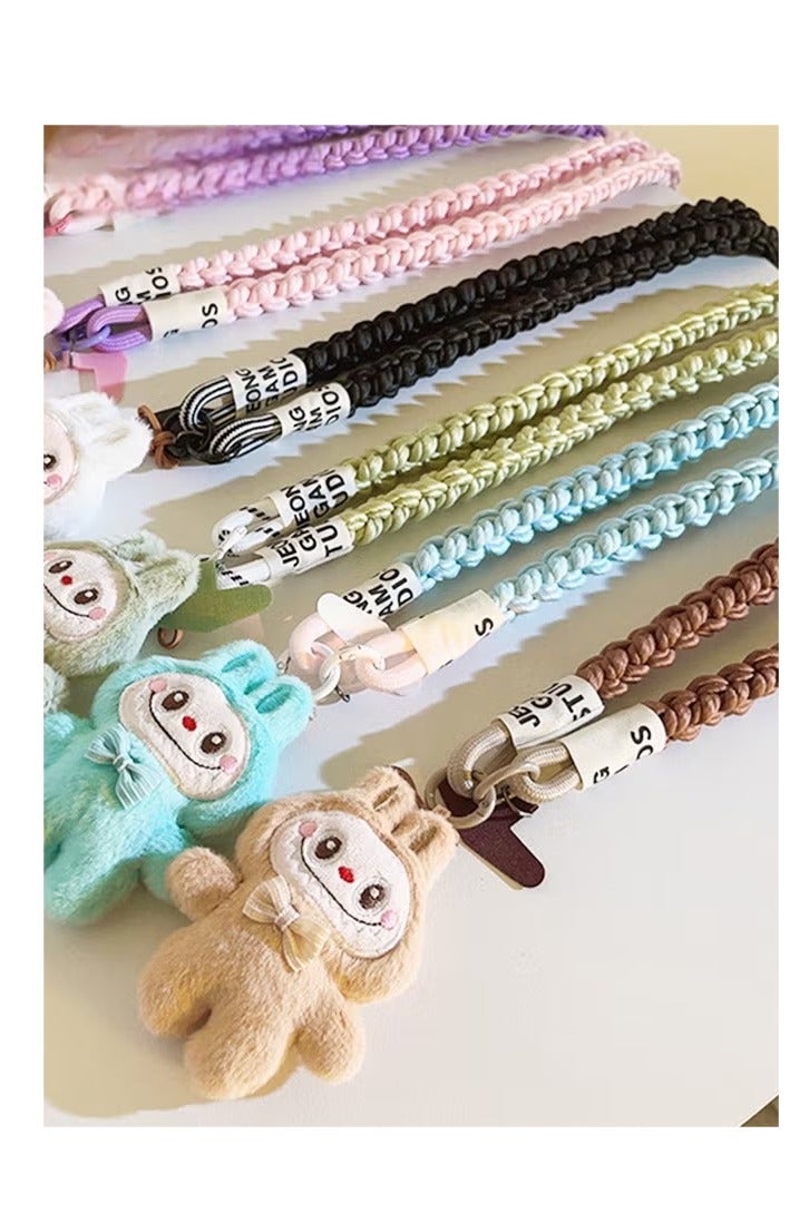 Phone Strap and Wrist Strap, Phone Lanyard with Labuboo Doll Pendant, Phone Strap Crossbody, Clip and Go Strap for Phone, Phone Neck Strap for Outdoor and Birthday Party - Image 5