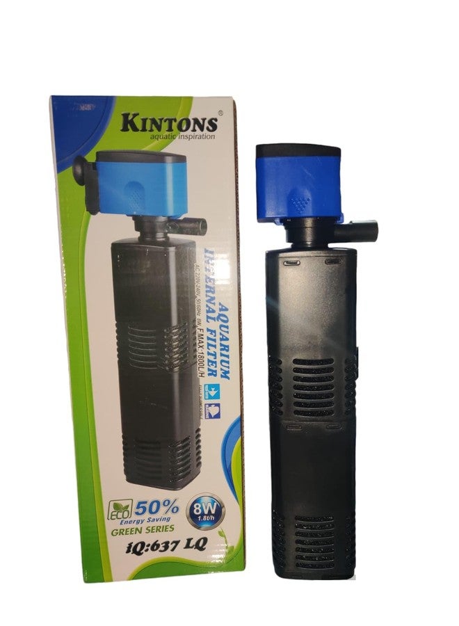 Kintons 50% Energy Saving Aquarium Internal Filter for Freshwater & Marine Aquarium (IQ-637 LQ (8w- 1800L/H)) - Image 2