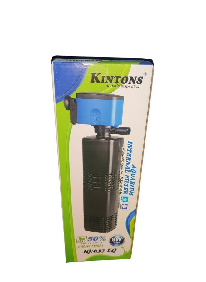 Kintons 50% Energy Saving Aquarium Internal Filter for Freshwater & Marine Aquarium (IQ-637 LQ (8w- 1800L/H)) - Image 1