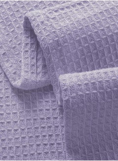 GLAMBURG 100% Cotton Thermal Blanket, Breathable Bed Blanket King Size, Soft Waffle Blanket, King Blanket, All Season Cotton Blanket, Purple - pzsku/Z275AD857777EFC343408Z/45/_/1693491027/88da15fe-7211-42ff-9014-e7581f1ffe95