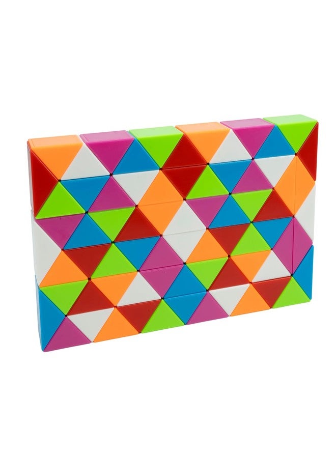 Cubelelo Magic Snake Rainbow Puzzle Cube (72 Wedges) | Twist and Turn Shape Creation Fun Game for Kids Boys Girls and Adults | Multicolor Brain Teaser Stress Buster Toy | for Ages 3 Years and Above - Image 5