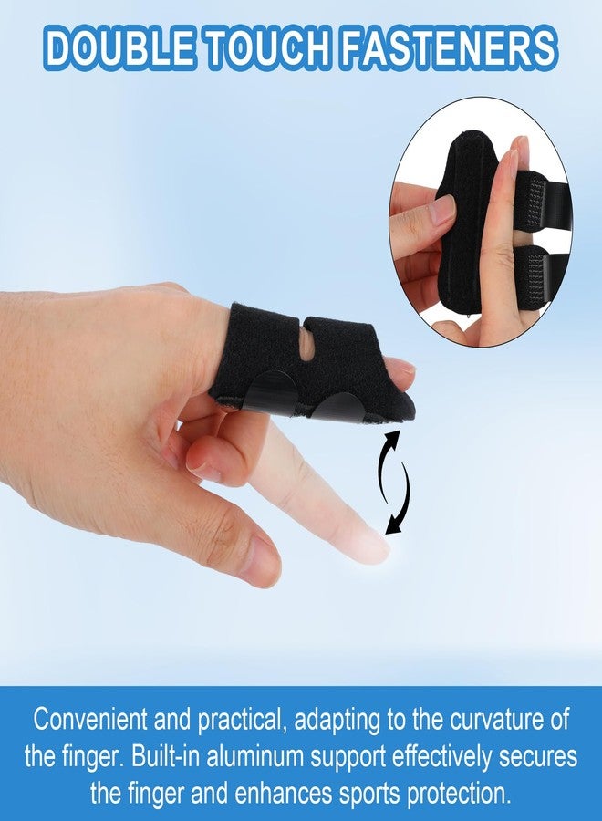 Fukaisu 5pcs Trigger Thumb Splint Set, Include Thumb Brace Splint Stabilizer and Index Middle Pinky Ring Finger Immobilizer for Support and Immobilize Broken or Ached Fingers Joints - Image 3