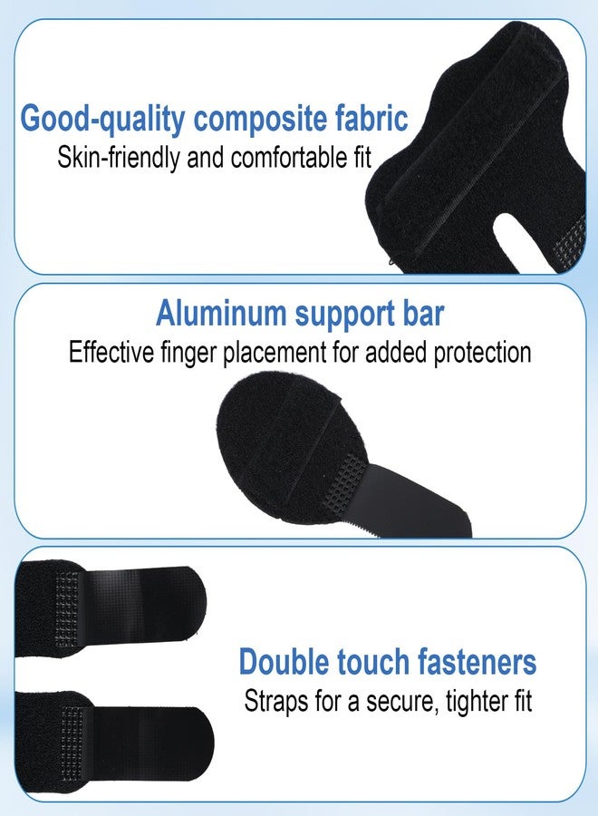 Fukaisu 5pcs Trigger Thumb Splint Set, Include Thumb Brace Splint Stabilizer and Index Middle Pinky Ring Finger Immobilizer for Support and Immobilize Broken or Ached Fingers Joints - Image 4