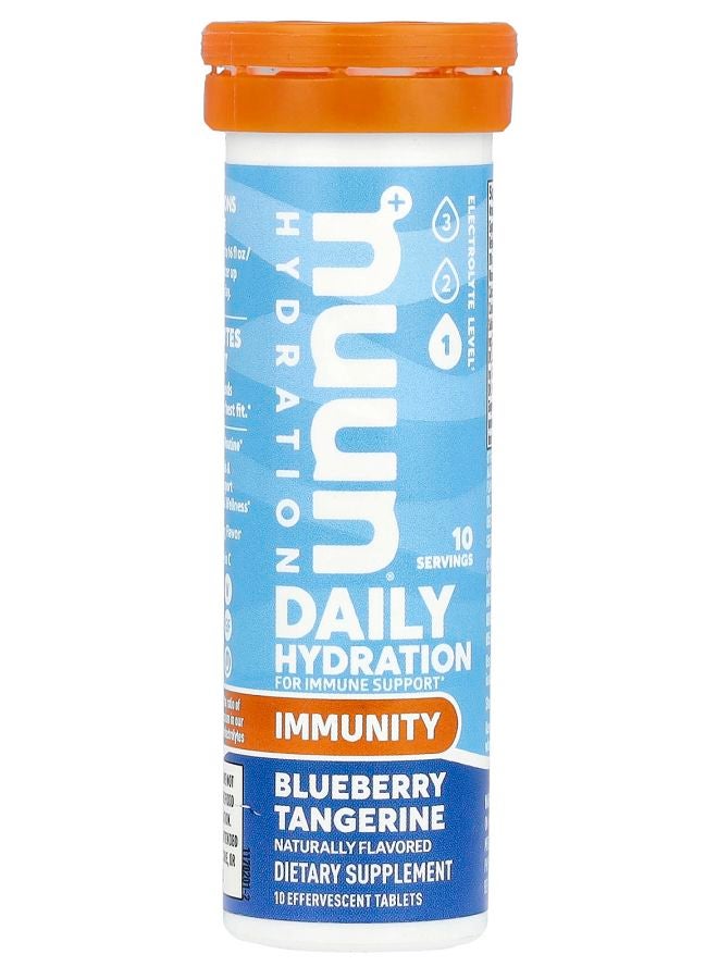Nuun Hydration Immunity Blueberry Tangerine 10 Effervescent Tablets