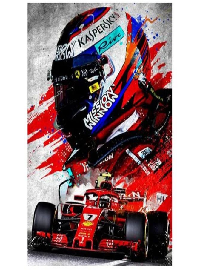 Generic - (Assembly frame) DIY 5D F1 Diamond Painting Max Verstappen Racing Get Away Embroidery-Cross Stitch Kit Rhinestone - Image 1