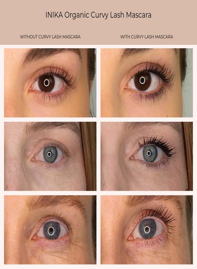 INIKA Curvy Lash Mascara | Smudge-Proof, Vegan Curling Mascara for Lift, Length and Curl. Skincare Ingredients + Castor Seel Oil for Strength and Growth. Rich, buildable, Glossy Pigments. Black - Image 2