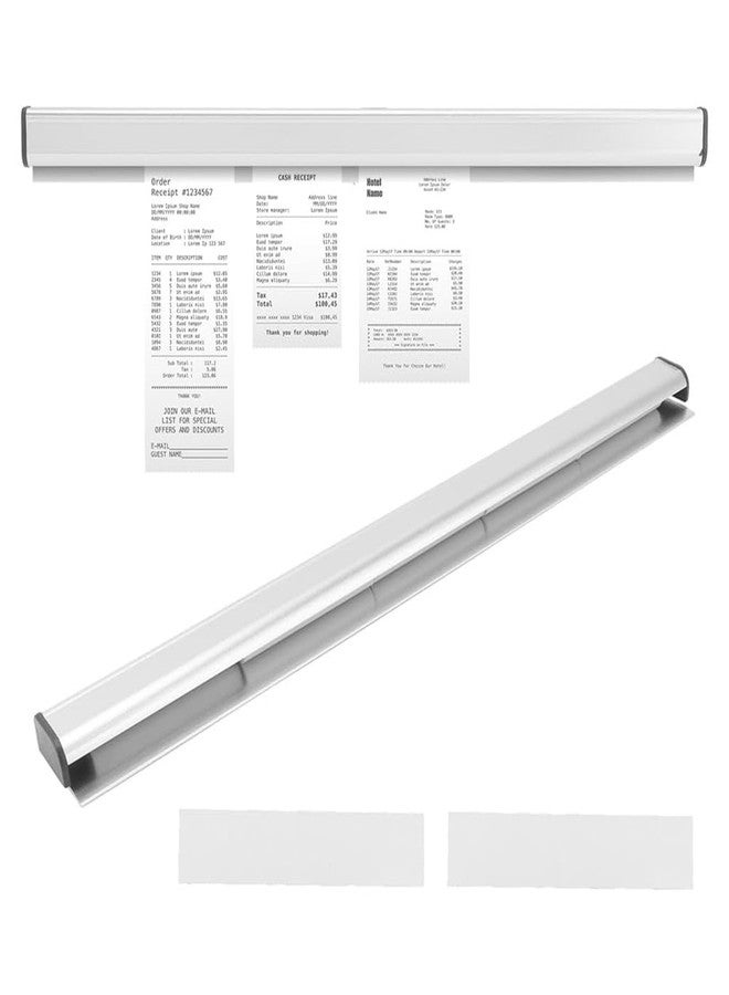 HASTHIP® Ticket Holder Receipt Holder for Restaurant, 19.6 Inches Metal Order Tab Grabber No Drill Restaurant Order Ticket Holder for Kitchen Office Cafes Restaurant Bars - Image 1