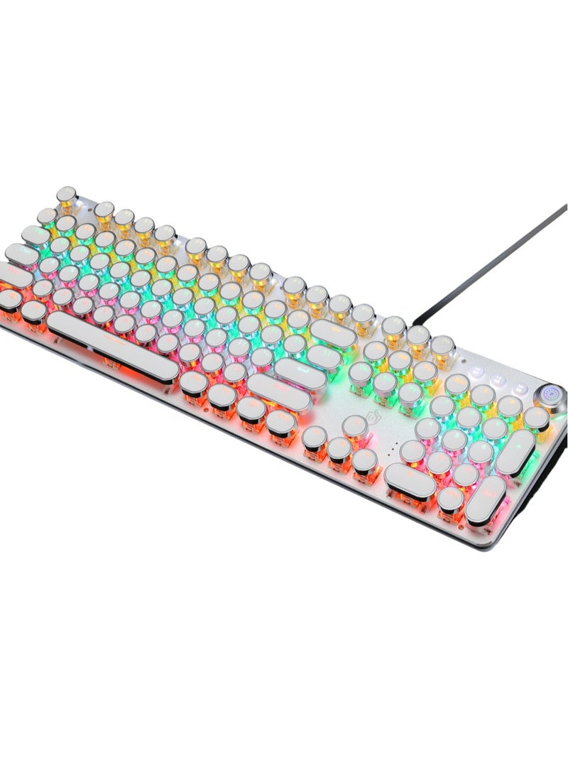 KUYING New Retro Knob Wired Mechanical Keyboard 
