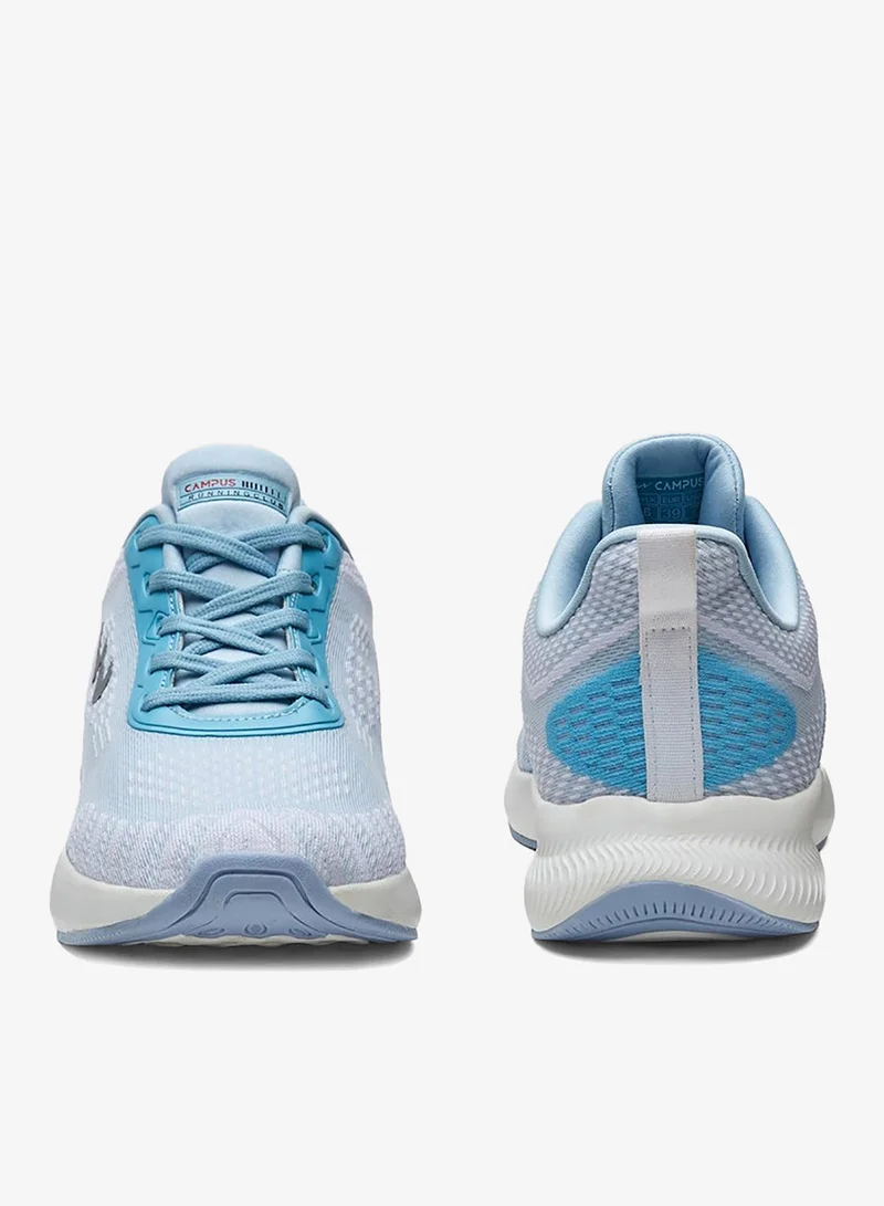 CAMPUS Wht/Ice-Blu Women's Light Blue Low-Top Sneakers - Lightweight Shoes with White Sole, Comfortable Casual Shoes for Women | Best Price UAE