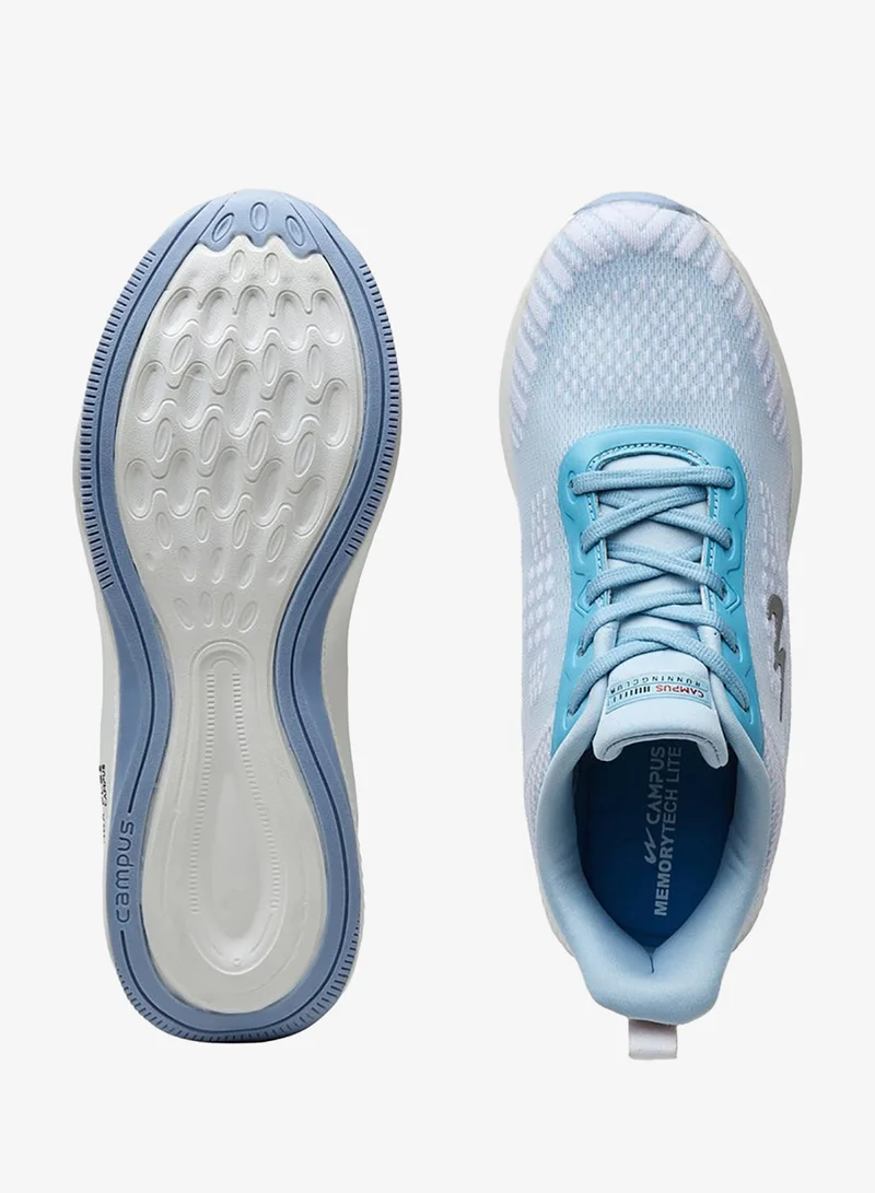 CAMPUS Wht/Ice-Blu Women's Light Blue Low-Top Sneakers - Lightweight Shoes with White Sole, Comfortable Casual Shoes for Women | Best Price UAE