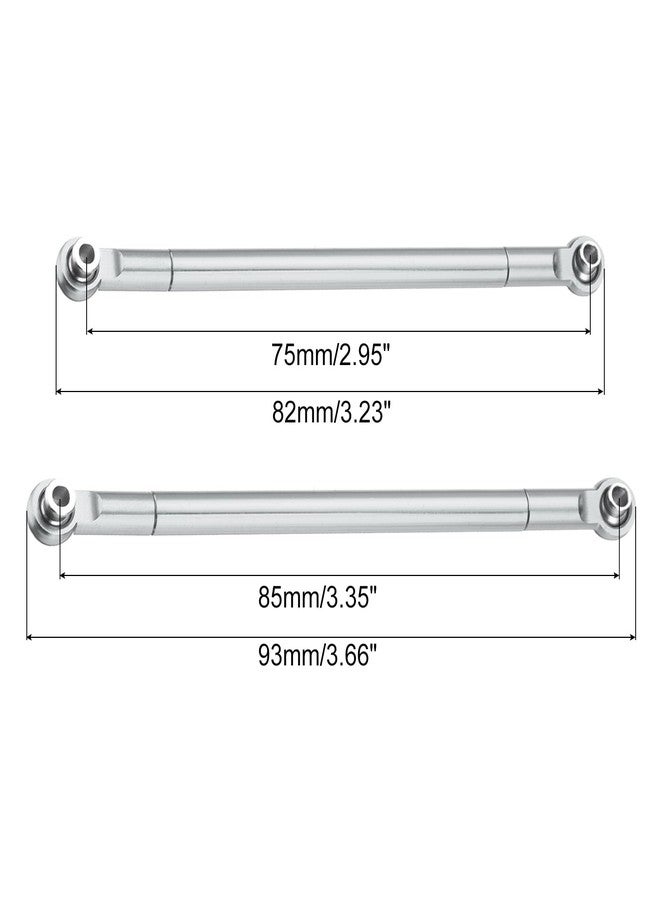 MECCANIXITY 8pcs Pull Rod Link Rod Linkage Aluminum Alloy Wheel Base Upper Lower Link Rod Chassis Linkage for MN86K MN86KS 1/12 RC Car（Silver） - Image 3