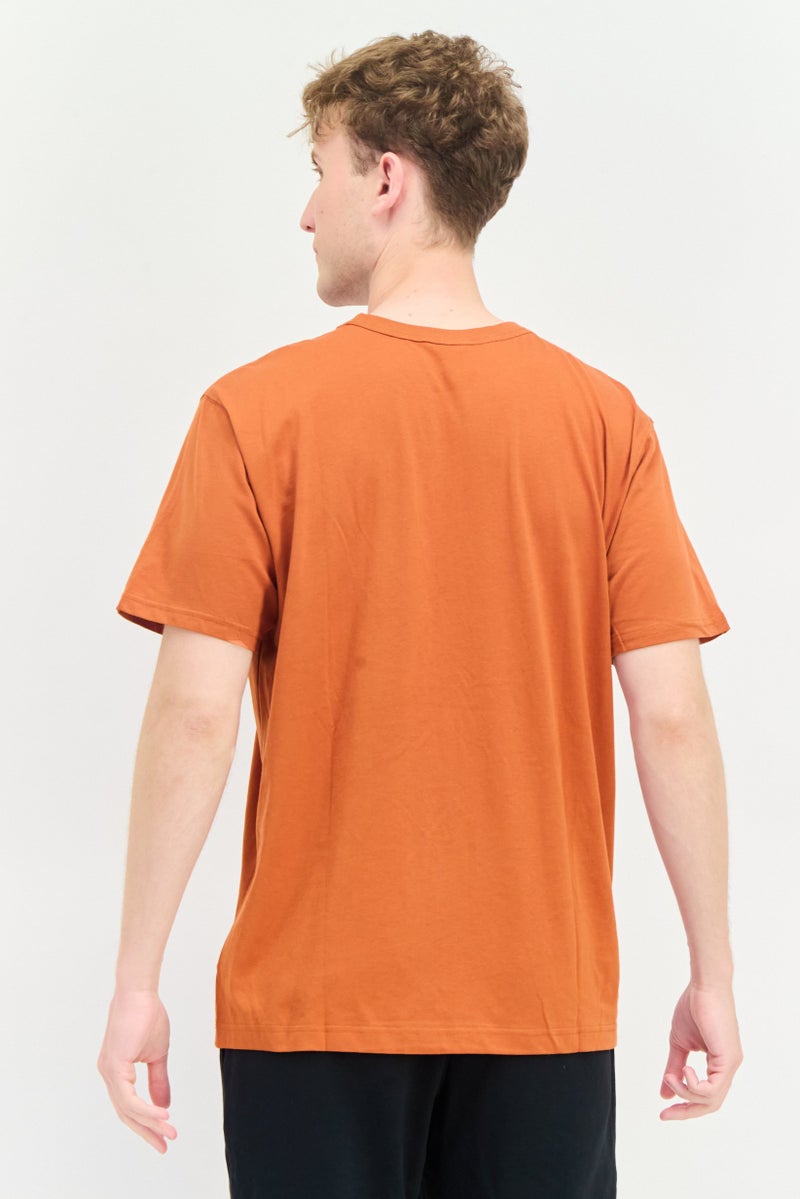 New Balance Men Relaxed Fit Short Sleeves Outdoor T-Shirt, Rust - Image 2