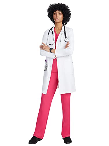 Healing Hands Lab Coat For Woman Faye White Coat with 5 Pockets, Moisture Wicking and 2-Way Stretch 5161T, Medium Tall, WHITE - Image 3