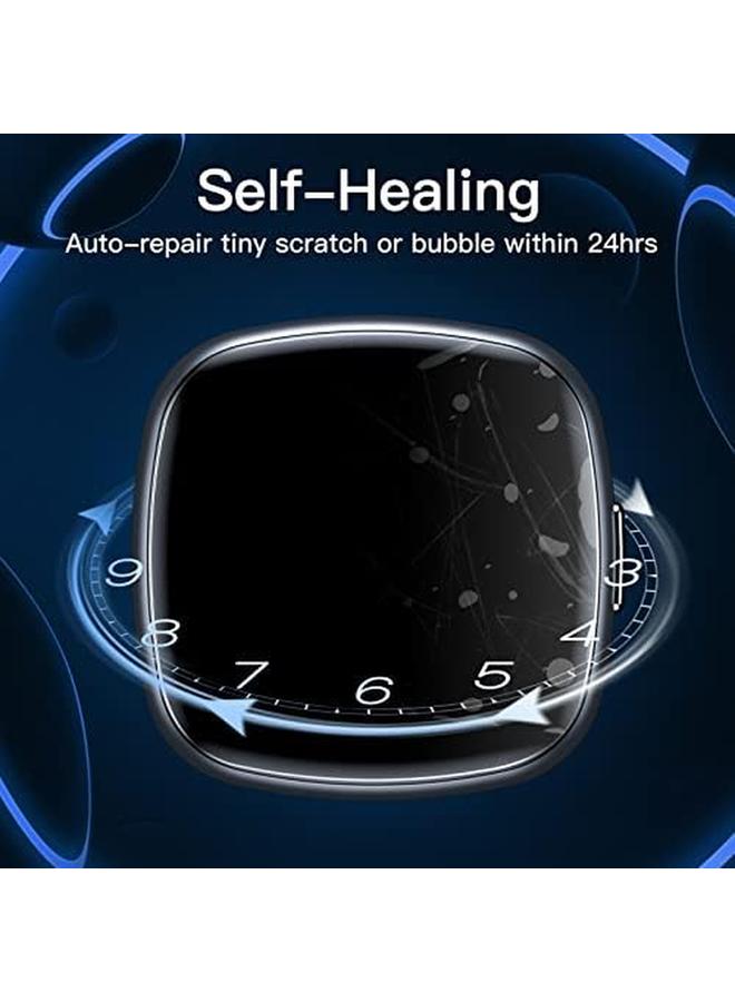 جي تيك واقي شاشة لساعة Fitbit Versa 4 Sense 2 مصنوع من مادة TPU المرنة عالية الوضوح وشفافة للغاية، عبوة من 6 قطع - Image 3