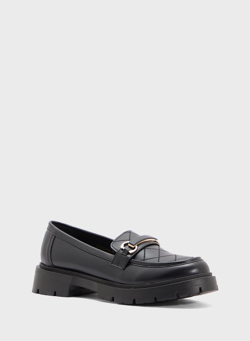 جينجر حذاء موكاسين بلمسة معدنية سميكة - Image 2