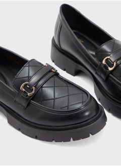 Ginger Chunky Metal Trim Detail Moccasin  - Image 4