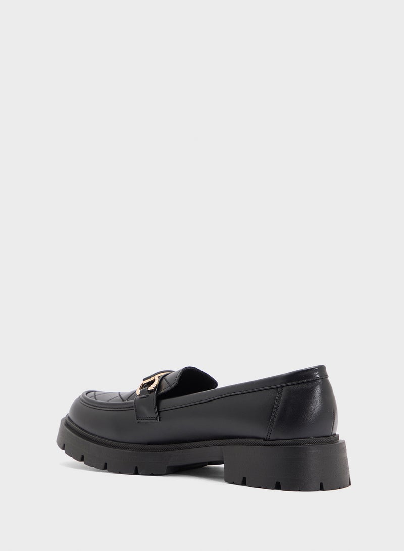 جينجر حذاء موكاسين بلمسة معدنية سميكة - Image 3