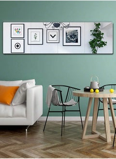 MileMelo 4-Piece Acrylic Stick on Mirror Flexible Self Adhesive Mirror High Clear Frameless Mirror Stickers Wall Mirrors for Bedrooms Bathroom  - Image 4