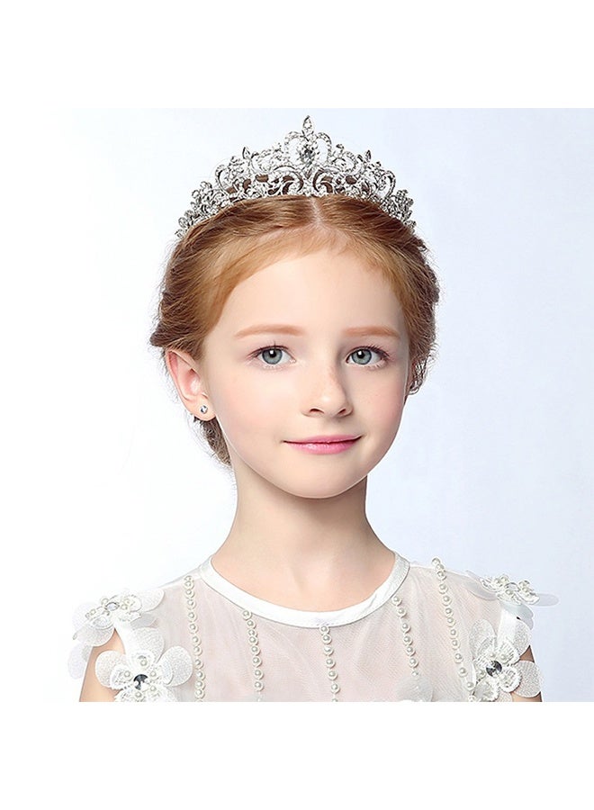 HY Children's Role-Playing Crystal Crown Princess Headwear, Luxurious Wedding Dress Headwear, Suitable for Birthday Hair Accessories, Dances, Costume Parties - Image 3