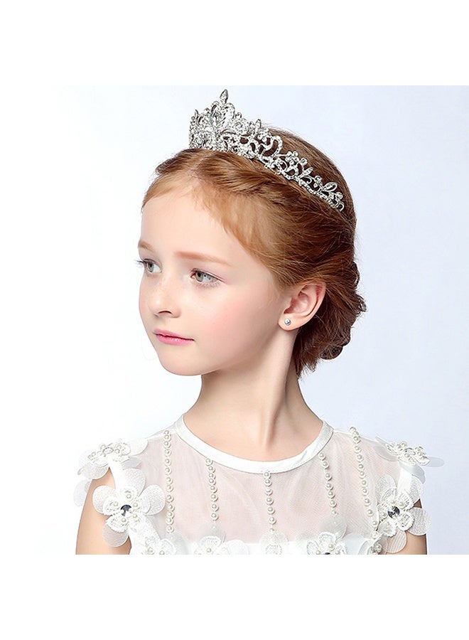 HY Children's Role-Playing Crystal Crown Princess Headwear, Luxurious Wedding Dress Headwear, Suitable for Birthday Hair Accessories, Dances, Costume Parties - Image 4