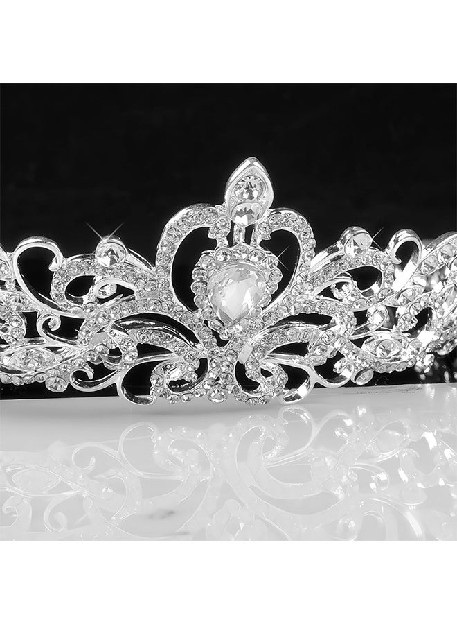 HY Children's Role-Playing Crystal Crown Princess Headwear, Luxurious Wedding Dress Headwear, Suitable for Birthday Hair Accessories, Dances, Costume Parties - Image 5