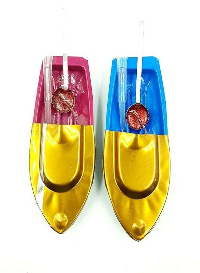 MANGDAI24 Bg Bazzar Gali Classic Pop Pop Putt Putt Steam Boat Toy, 2 Pieces (Multi Colors), Kid - Image 2