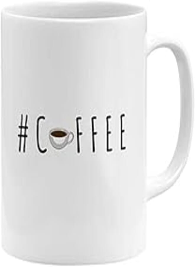 RYN RYN PRINTED DESIGN Hashtag Coffee Break Coffee Mug White 11x14centimeter