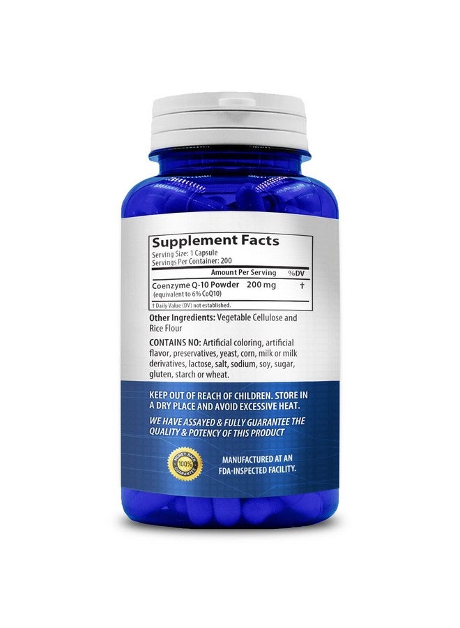 NasaBeahava Pure Coq10 200Mg 200 Capsules Quick Absorption Non Gmo - Image 3