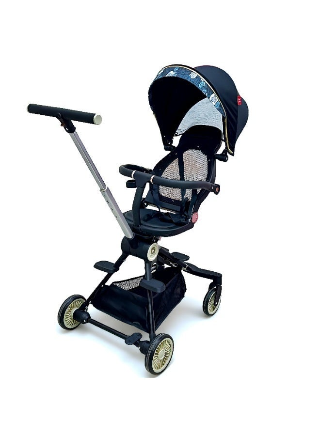 عربة أطفال فاخرة 3 في 1 | خفيفة الوزن، قابلة للطي والتحويل | نظام سفر متعدد الوظائف للرضع والأطفال الصغار - Image 2