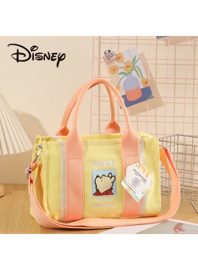 Disney Genuine Strawberry Bear Qiqi Winnie Bear Donald Duck Cartoon Animation Large Capacity Shoulder Bag Spring And Summer Bag-Specifications:Genuine Authorization + Anti-counterfeiting Label-Color:Disney Bear Pooh Outing Shoulder Bag  - Image 3