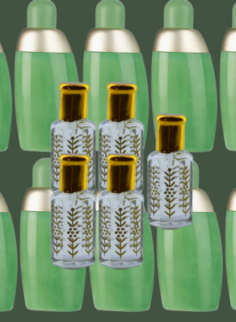 5 قطع زيت عطري إيدن نسائي الشفاف الأصلي 12مل