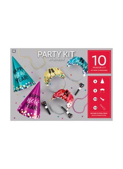 New Years Eve Colorful Confetti Party Kits For 10 People