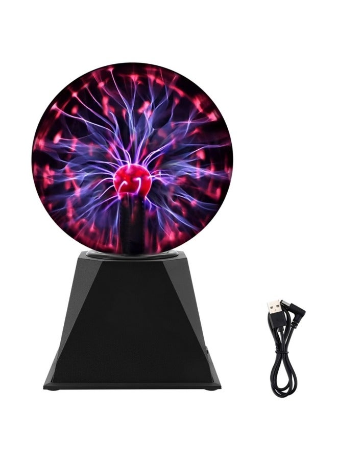 BUYCO Mesmerizing Plasma Lamp: 6-Inch Crystal Ball Night Light for Bedroom Decor & Child Birthday Gift - Unique Novelty Magic Lights - Image 1