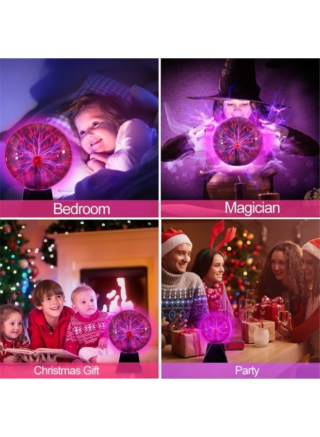 BUYCO Mesmerizing Plasma Lamp: 6-Inch Crystal Ball Night Light for Bedroom Decor & Child Birthday Gift - Unique Novelty Magic Lights - Image 3