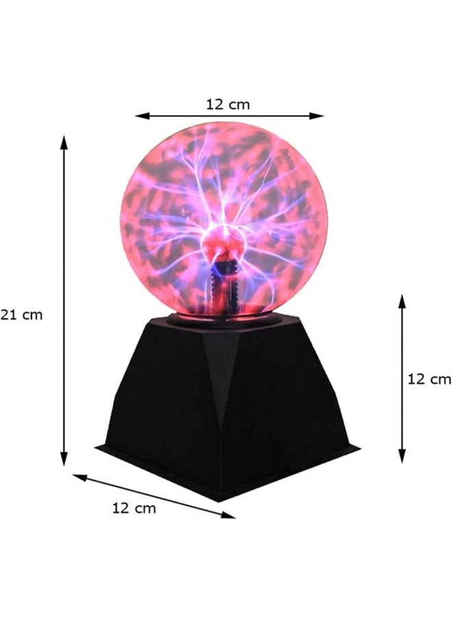 BUYCO Mesmerizing Plasma Lamp: 6-Inch Crystal Ball Night Light for Bedroom Decor & Child Birthday Gift - Unique Novelty Magic Lights - Image 4