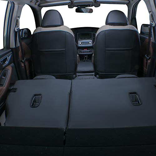 EKR Custom Fit Tucson Car Seat Covers for Select Hyundai Tucson 2019 2020 2021 - Leatherette (Black/Gray) - Image 5