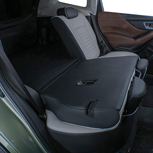 EKR Custom Fit Tucson Car Seat Covers for Select Hyundai Tucson 2019 2020 2021 - Leatherette (Black/Gray) - Image 4