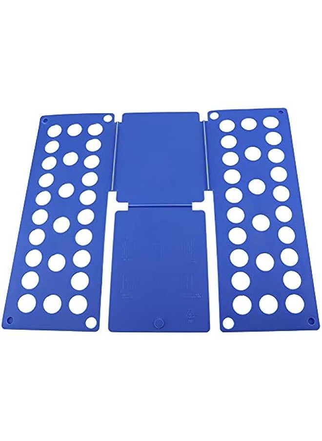 OCTOBER - Quick Child Clothes Folding Board T Shirt Pants Board Fold for Organizer Size for Bundled Kid Sizes for Adjustable Folding Plate Laundry Liners (Blue) - Image 1