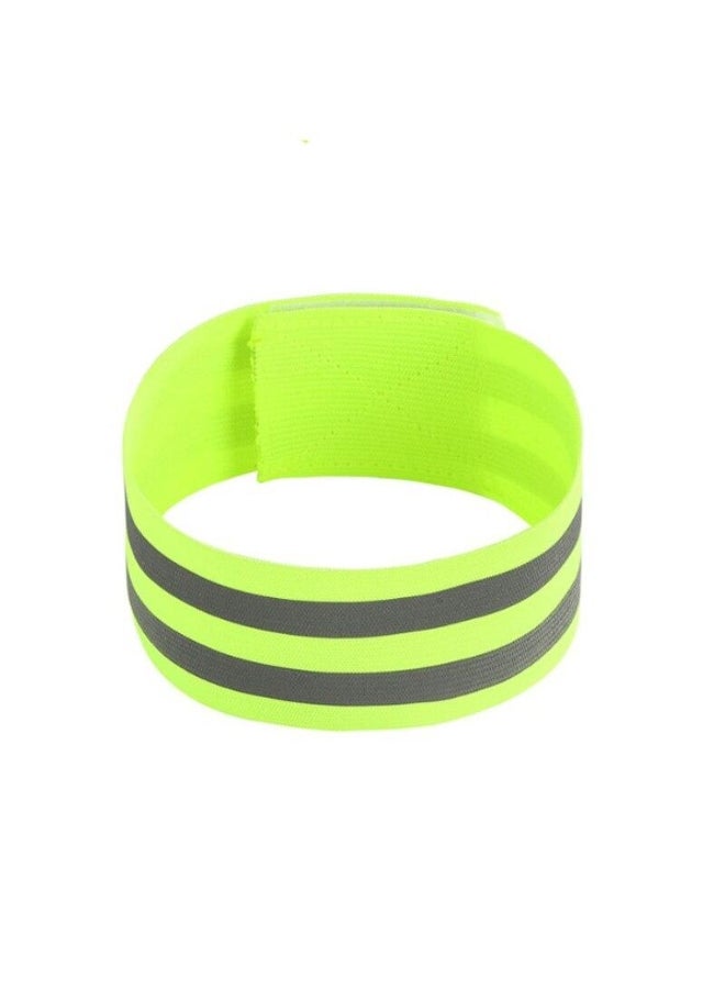 Generic 1Pc Cycling Reflective Strips Elastic Bandage Warning Armband Reflective Wristband Sport Tape Sports Safety Cycling Arm Belt 