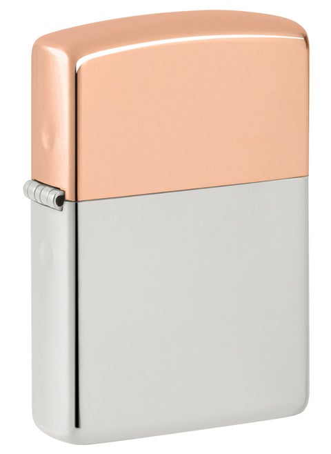 48695 Bimetal Case Lighter Copper Lid Solid Copper Windproof Lighter