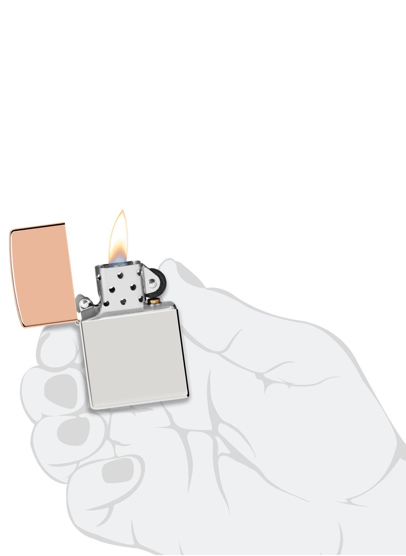 Zippo 48695 Bimetal Case Lighter Copper Lid Solid Copper Windproof Lighter  - Image 4