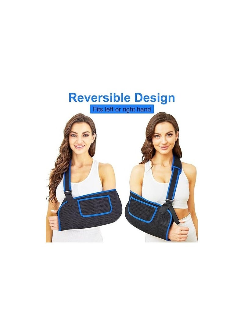 Arm Sling, for Shoulder Injury Rotator Cuff Torn Wrist and Elbow Surgery, Sling Adjustable Padded Dislocation Sprain Brace, Immobilizer Left&Right (Uniform Size) - Image 3